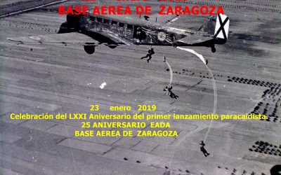 23 de enero 2019 – LXXI Aniversario del Primer Lanzamiento Paracaidista y XXV Aniversario EADA