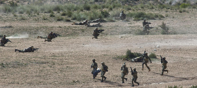 Muere un legionario de un disparo en unas maniobras en el campo de tiro de Agost